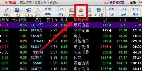 同花顺客户端怎么查找热点龙头股?同花顺客户端查找热点龙头股的方法截图