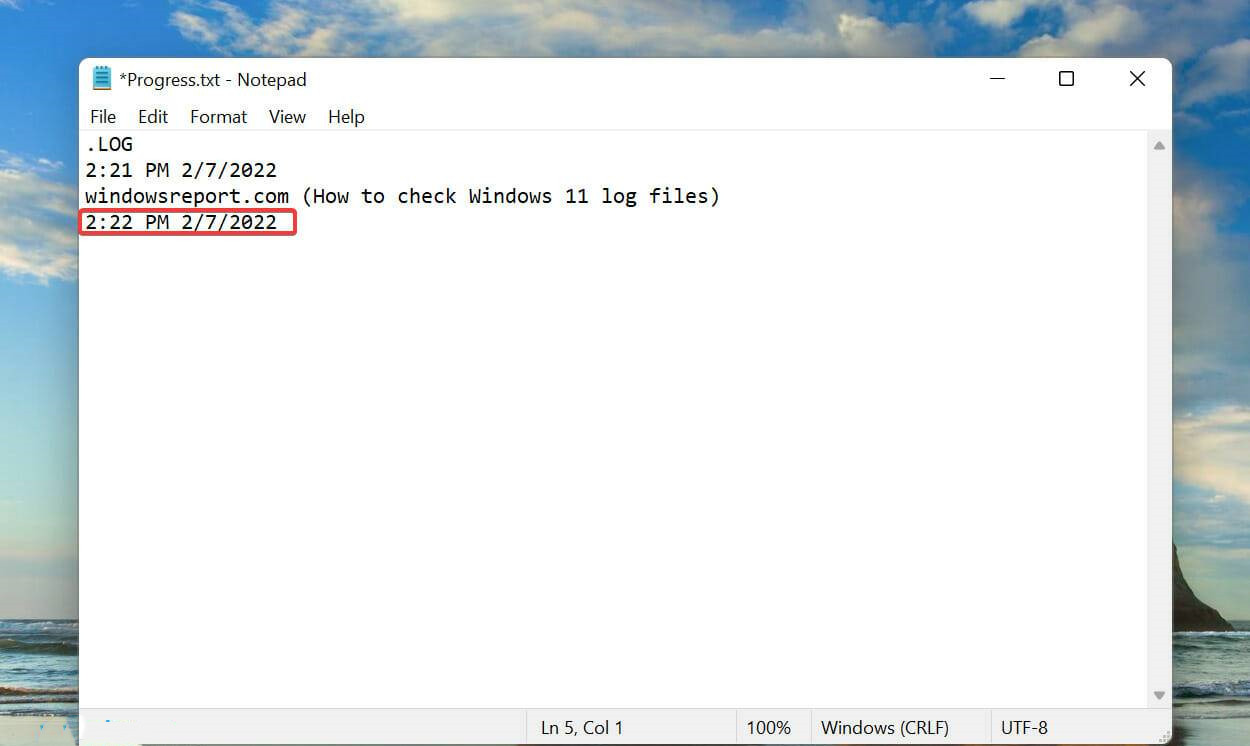 Win11记事本如何自动记录修改时间?