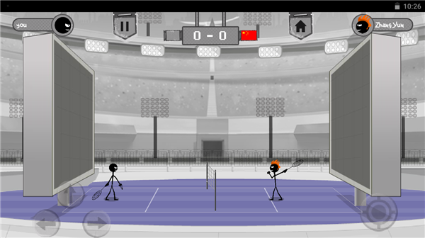 火柴人打羽毛球精简版截图1